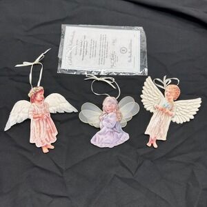 Bradford Editions Heaven's Little Angels Ornaments Set of 3 Porcelain